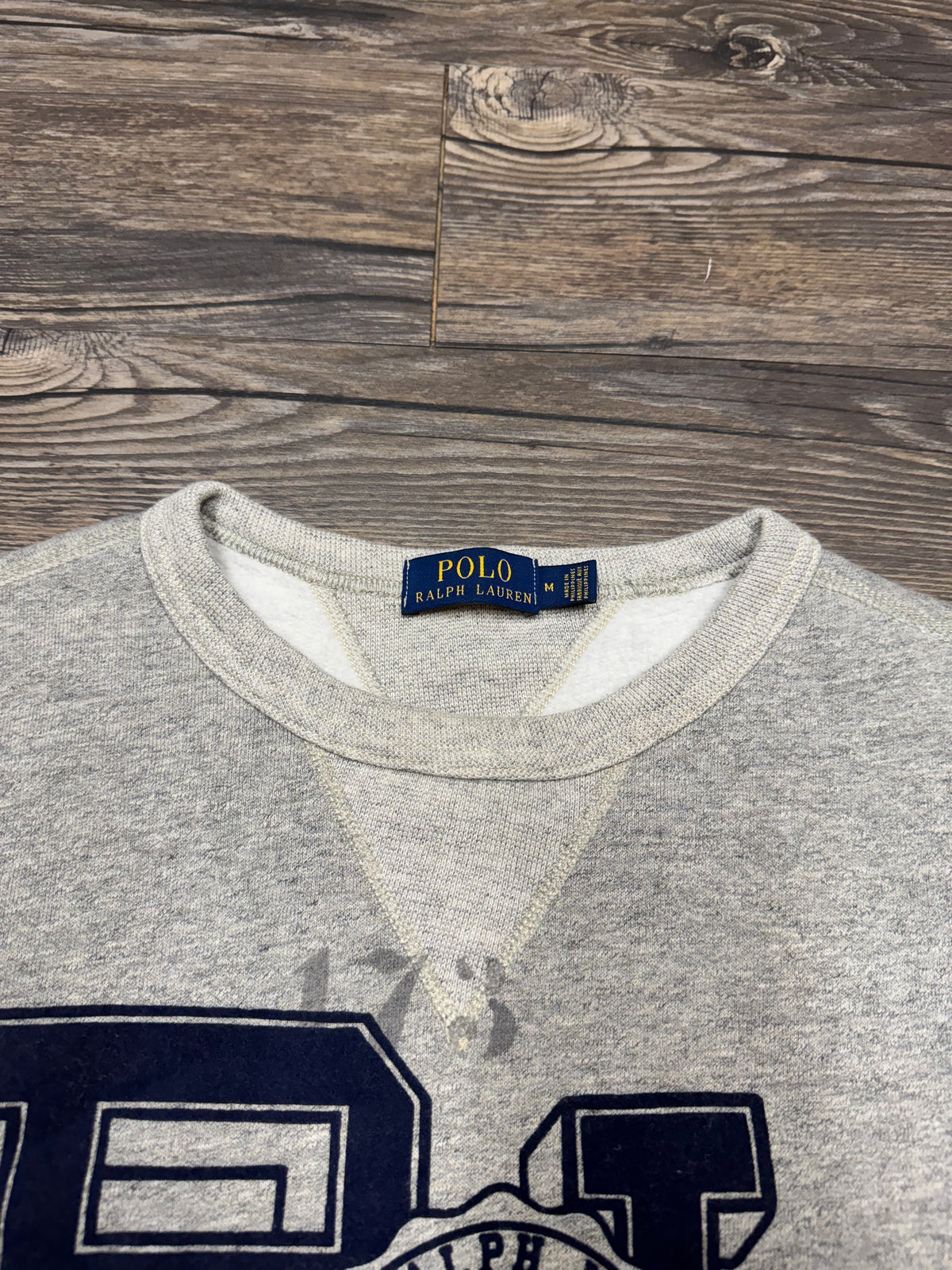 POLO RALPH LAUREN CENTER LOGO CREWNECK (M)