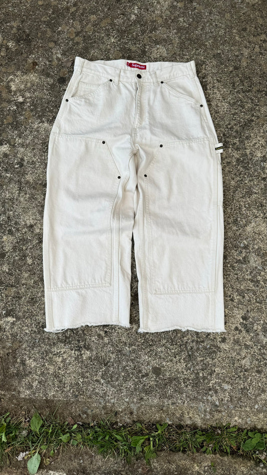 SUPREME CREAM DENIM DOUBLE KNEES (32)