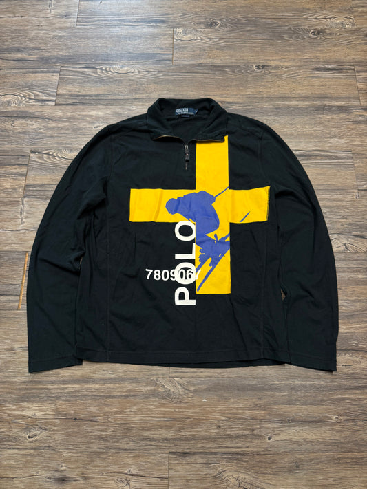POLO RALPH LAUREN SKI QUARTER ZIP (L)