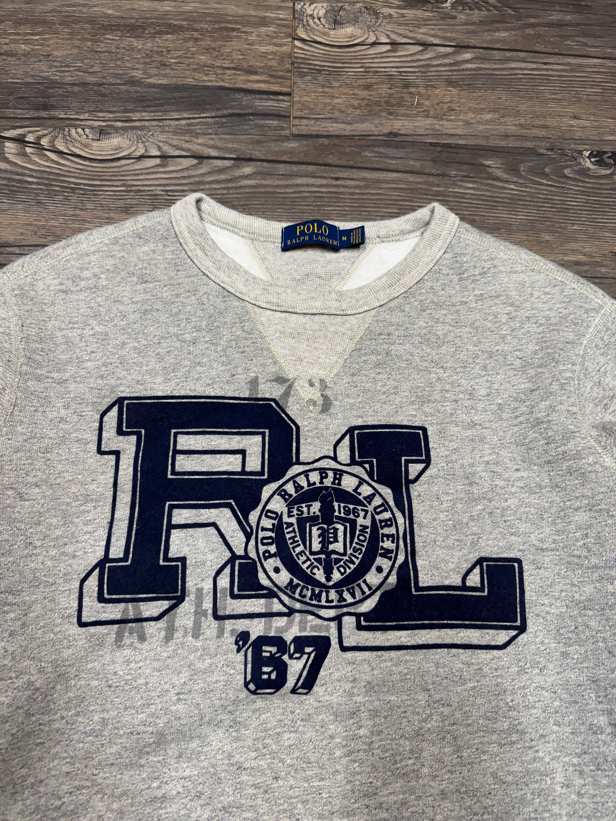 POLO RALPH LAUREN CENTER LOGO CREWNECK (M)