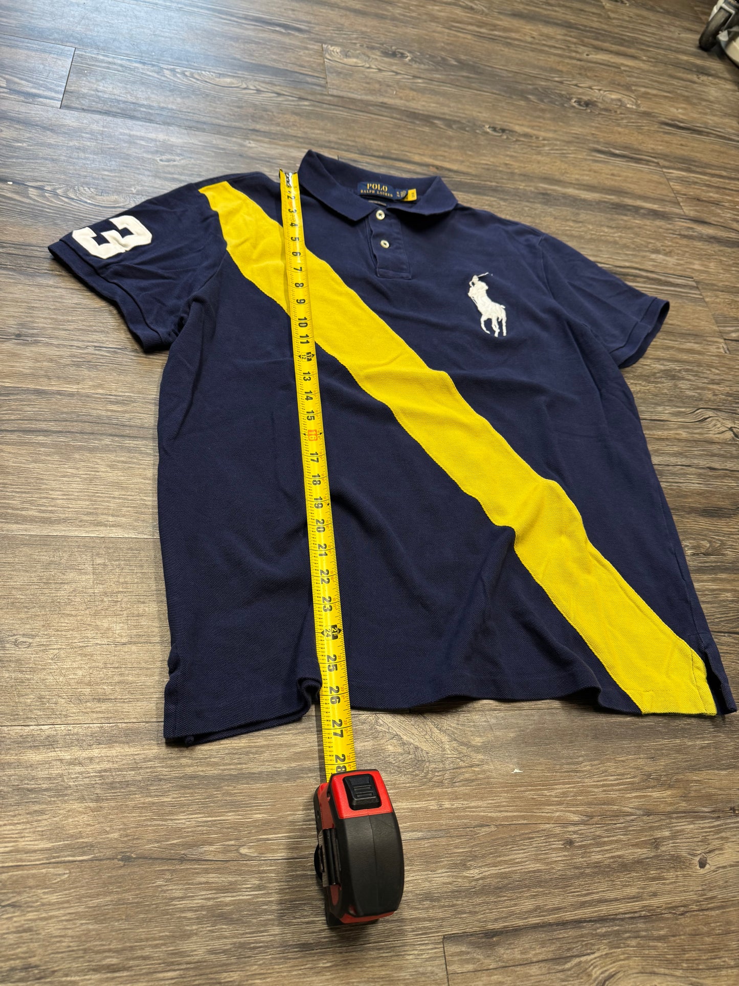 POLO RALPH LAUREN BIG PONY STRIPER SHIRT (XL)
