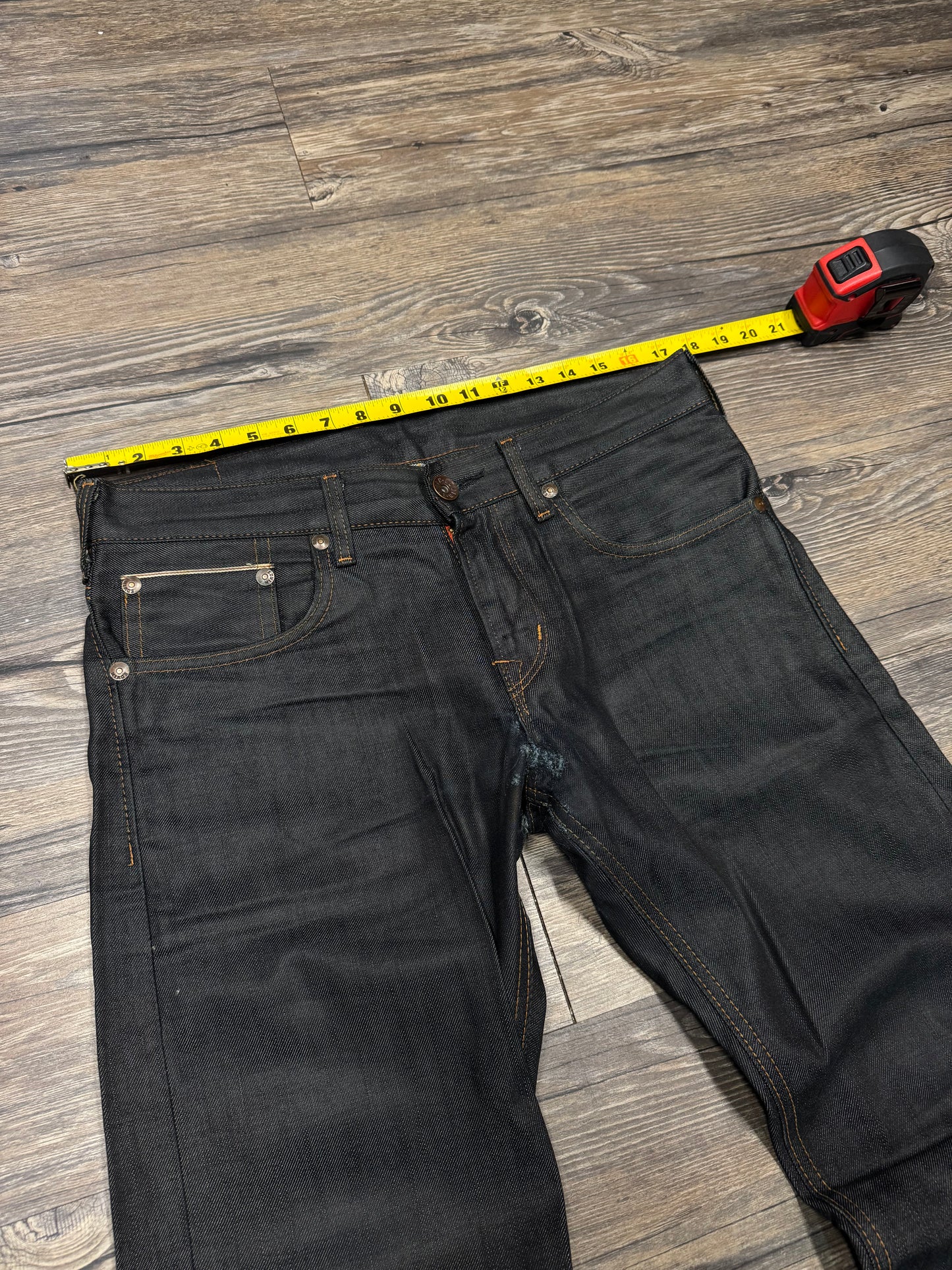 EDWINS SELVEDGE STONEWASH REPAIRED JEANS (30x32)