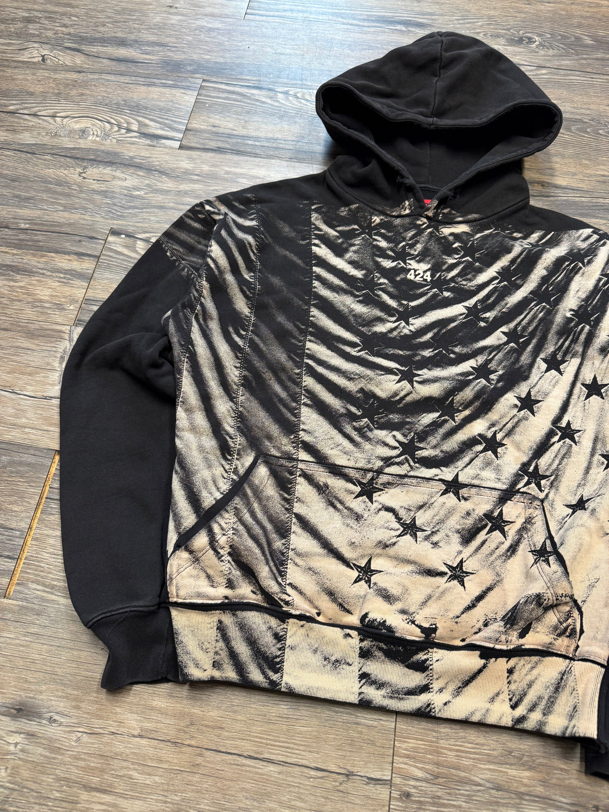 424 AMERICAN FLAG LOGO HOODIE (S)