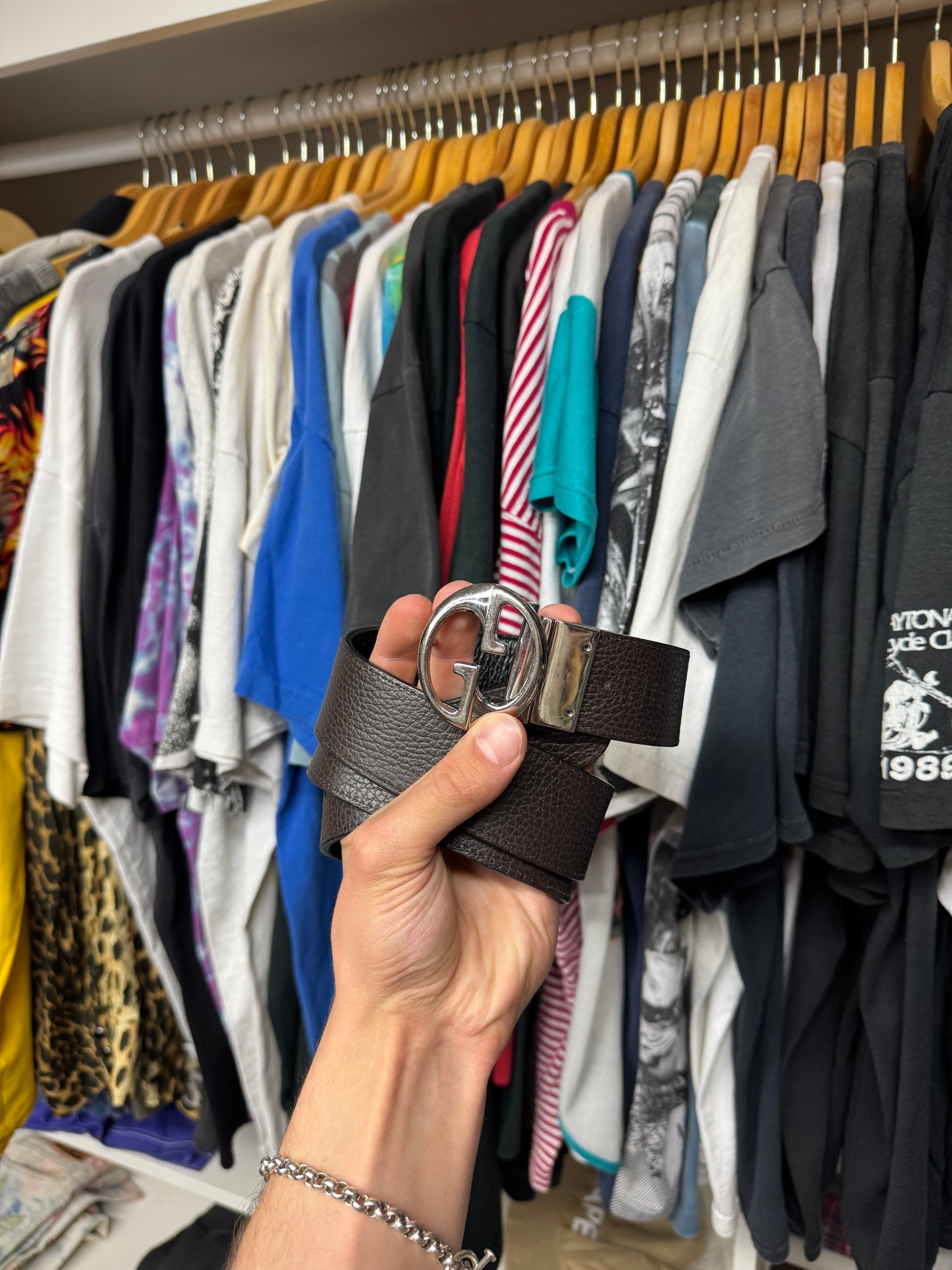 GUCCI REVERSIBLE DOUBLE G LOGO BELT (32)