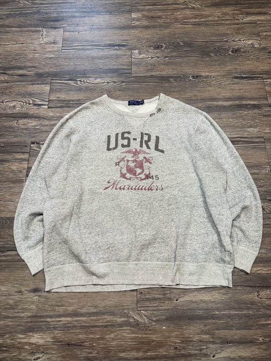 POLO RALPH LAUREN USRL LOGO CREWNECK (XXL)