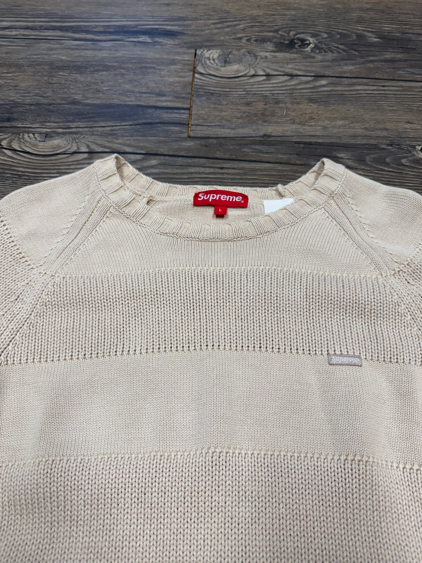 SUPREME TWO TONE KNIT LONG SLEEVE (L)