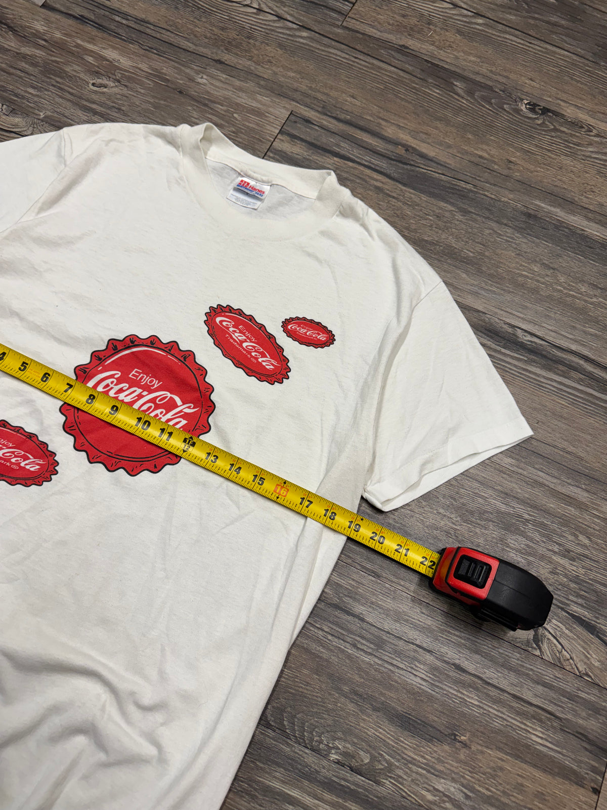 VINTAGE COCA-COLA BOTTLE CAP T-SHIRT (M)