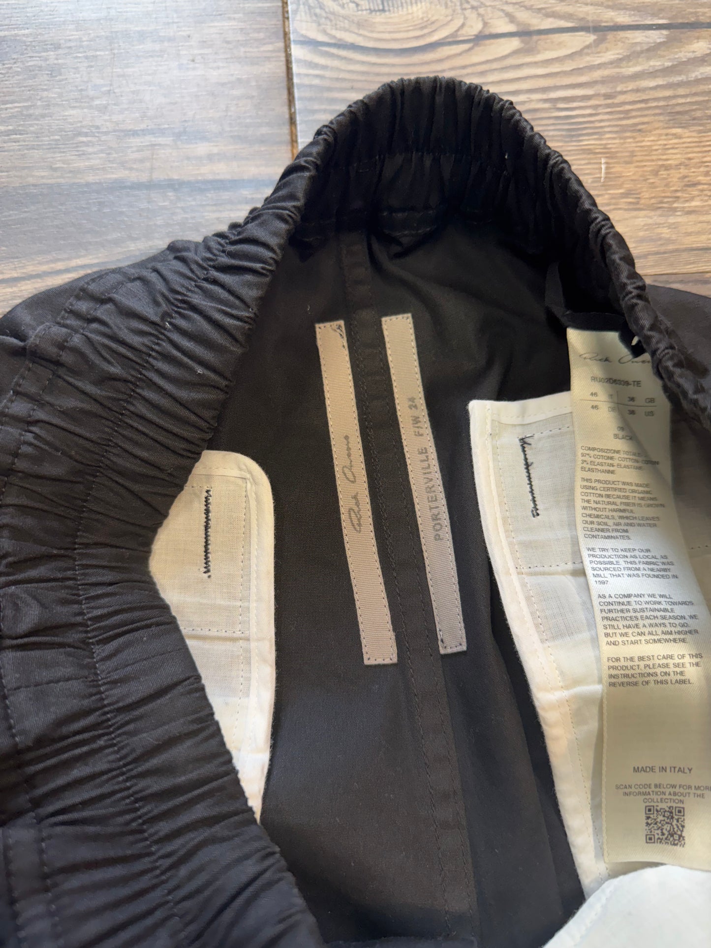 RICK OWENS CARGOBELAS WIDE LEG PANTS (32)