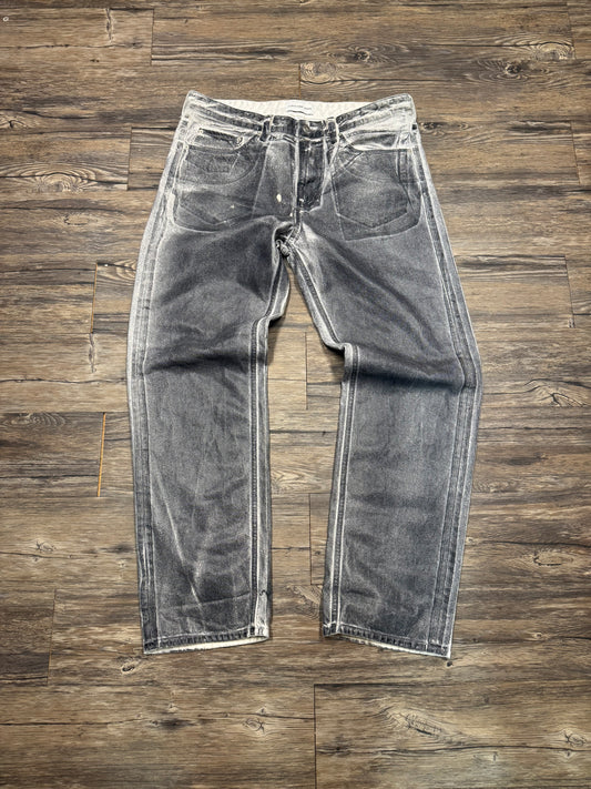 CALVIN KLEIN PAINTED STRAIGHT CUT DENIM (34)