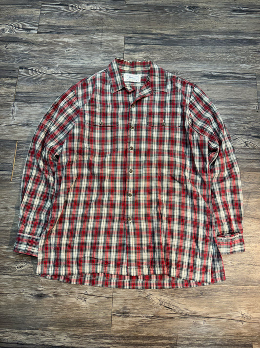 VINTAGE POLO RALPH LAUREN PLAID SHIRT (M)