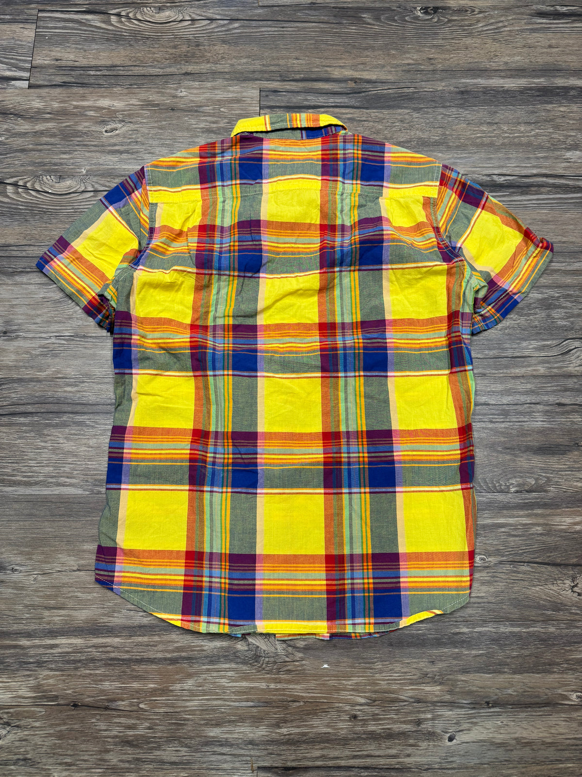 POLO RALPH LAUREN DENIM & SUPPLY CHECKERED SS BUTTON-UP (S)