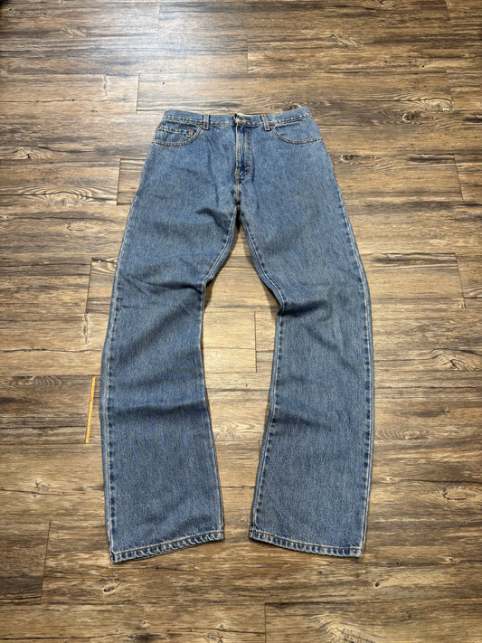 LEVI 517 BOOT-CUT BLUE JEANS (33)