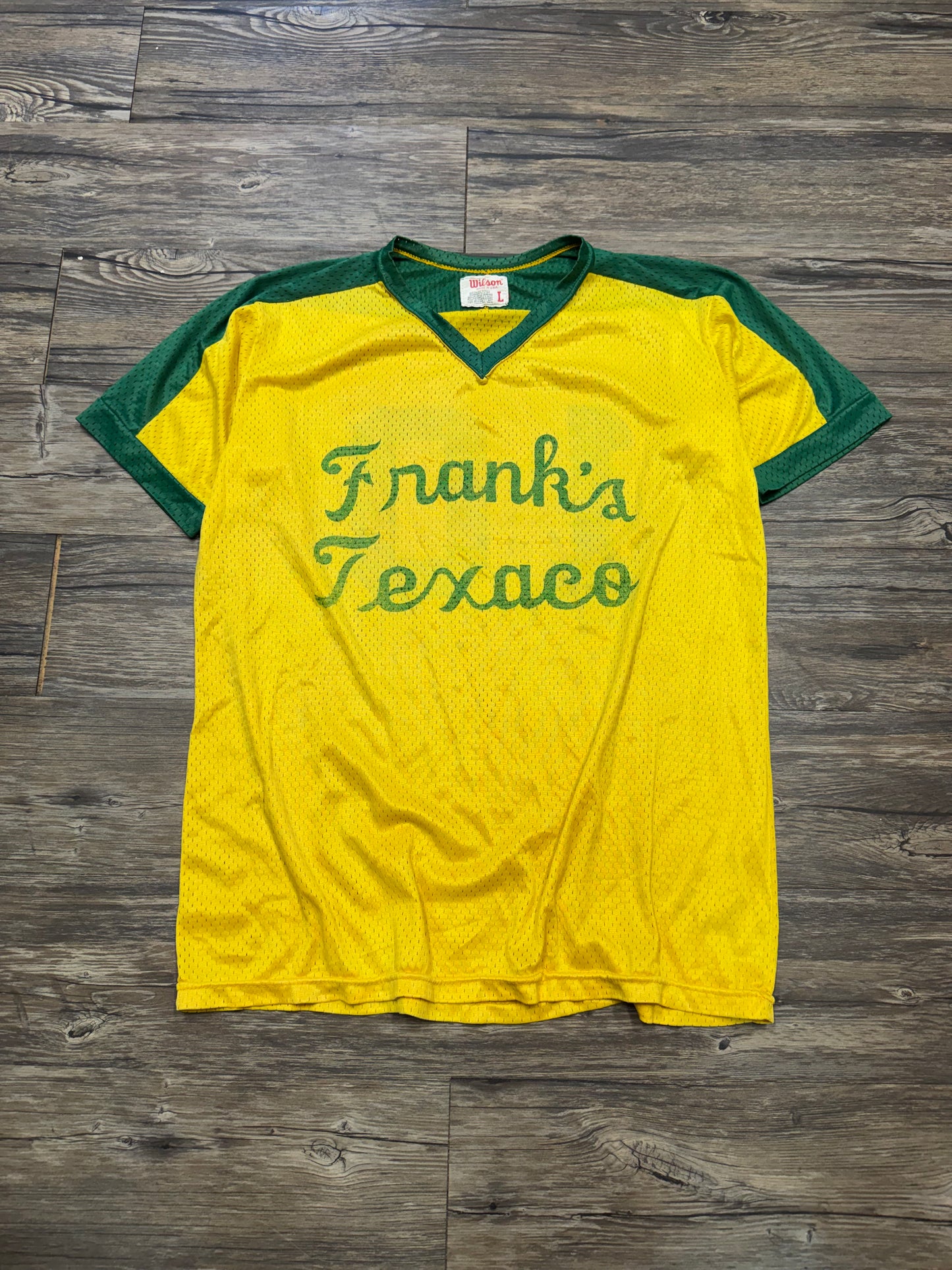 80’s FRANKS TEXACO WILSON JERSEY SHIRT (L)
