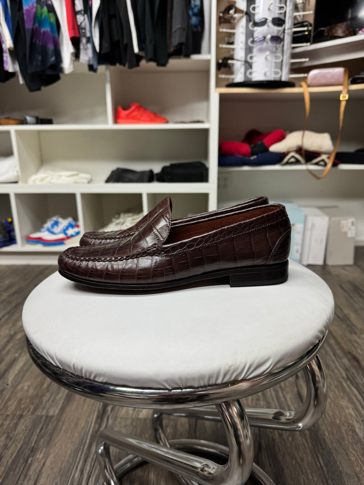 VTG RALPH LAUREN ALLIGATOR LOAFERS (8.5)