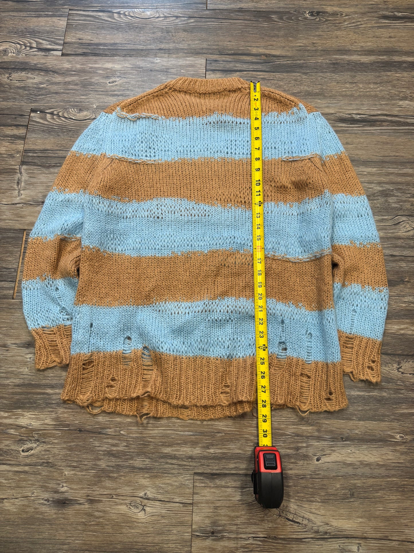ACNE STUDIOS STRIPED MOHAIR SWEATER (XXS)