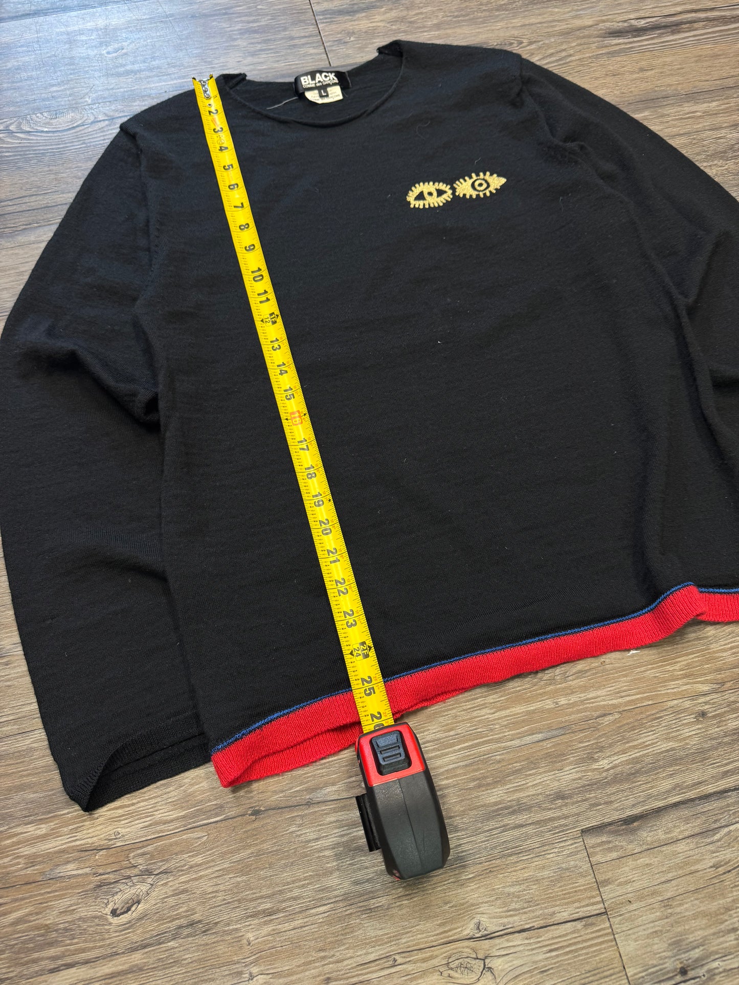 COMME DES GARÇONS EYE KNIT LONGSLEEVE SWEATER (L)