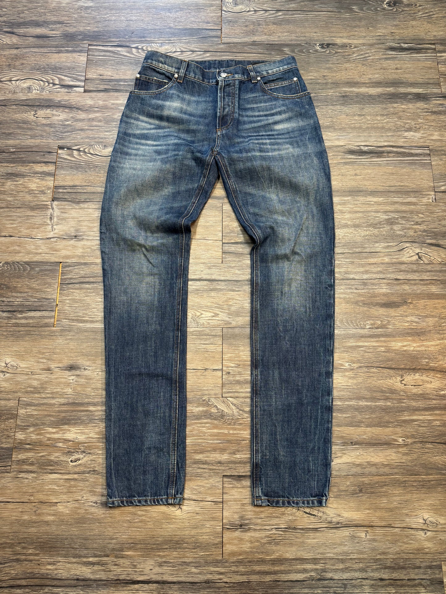 BALMAIN FADED SKINNY JEANS (30)