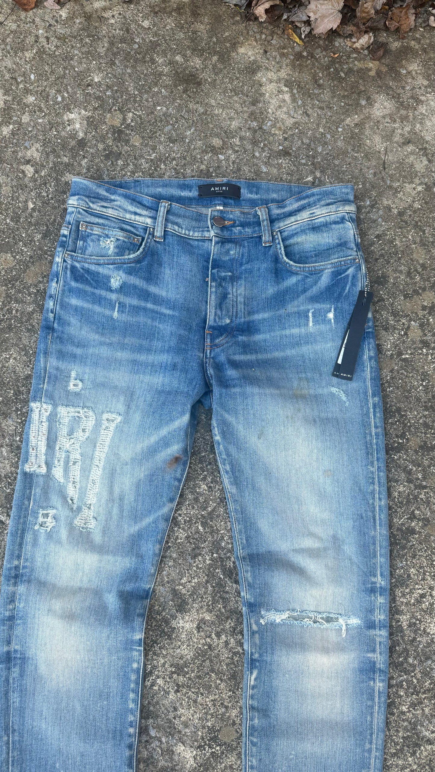 AMIRI LOGO SKINNY JEANS (32?)
