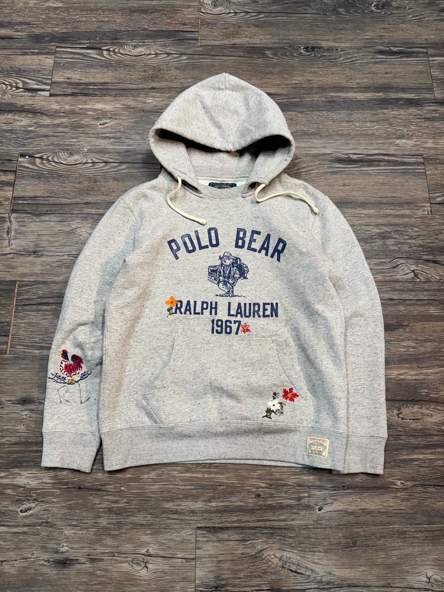 POLO COUNTRY EMBROIDERED AFTERHOOD HOODIE (S)