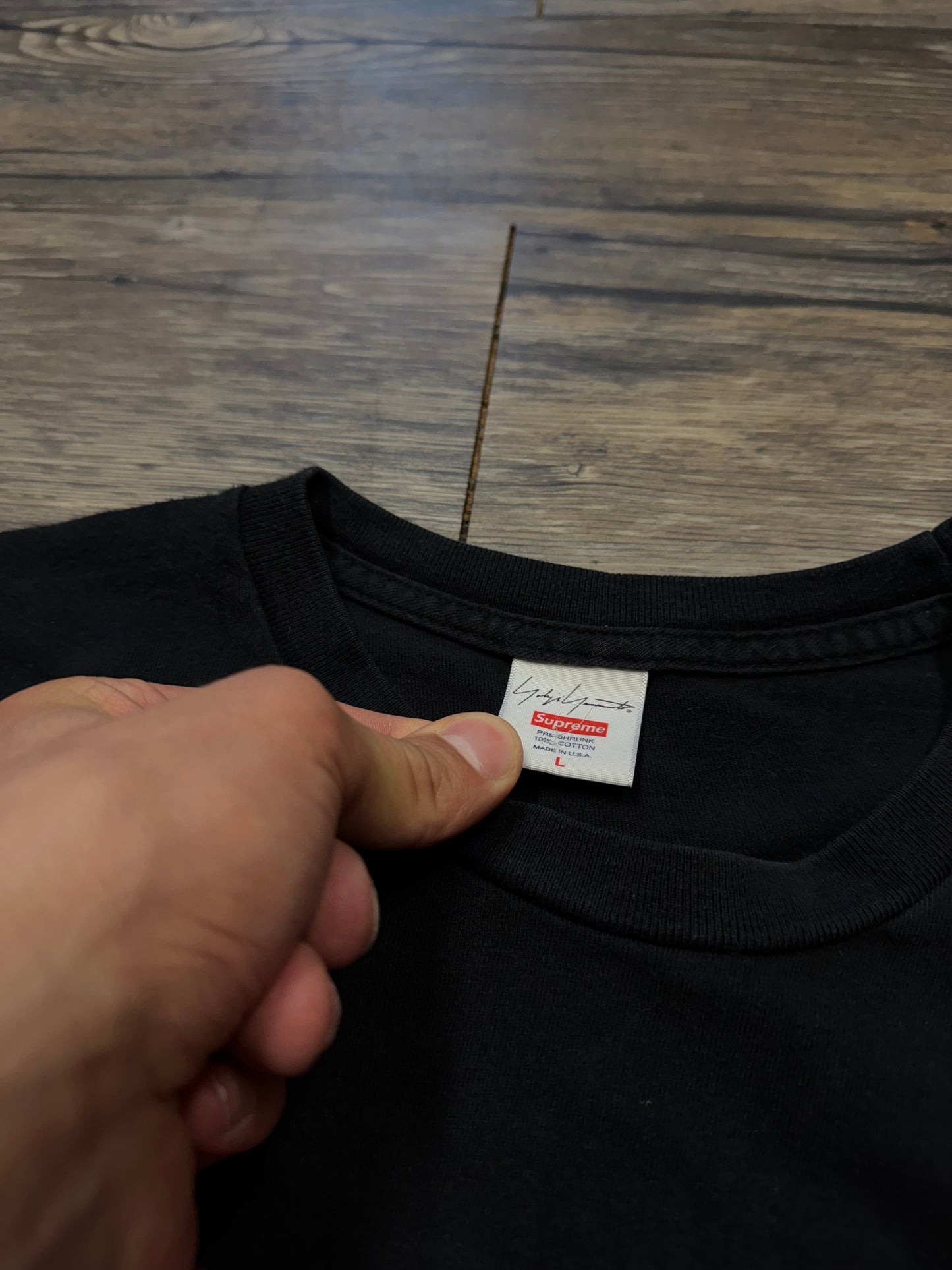 SUPREME YOHJI YAMAMOTO LOGO TEE (L)