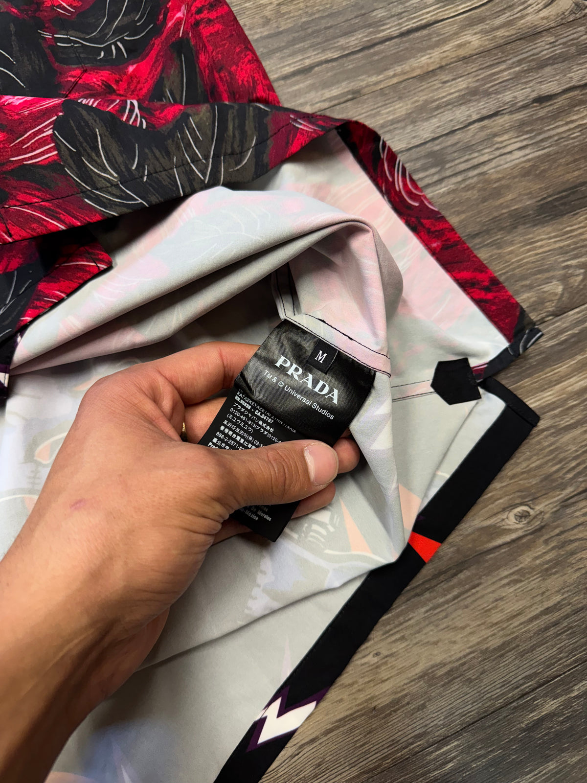 FRANKENSTEIN X PRADA HAWAIIAN STYLE BUTTON UP (M)