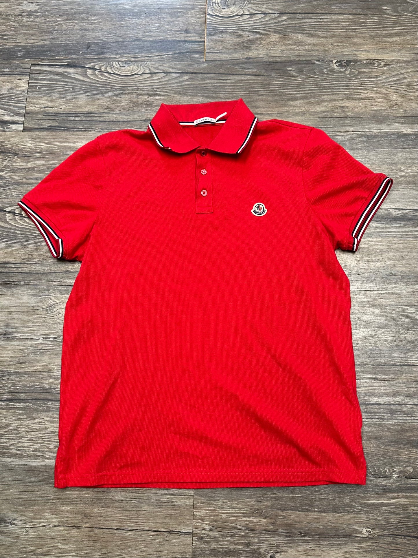 MONCLER PATCH POLO SHIRT (MEDIUM)