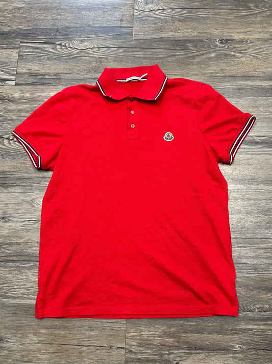 MONCLER PATCH POLO SHIRT (MEDIUM)