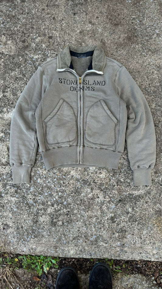 STONE ISLAND DENIMS ZIP UP (S)