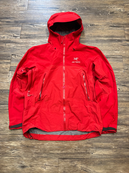 ARC'TERYX BETA AR RED RAIN SHELL (L)