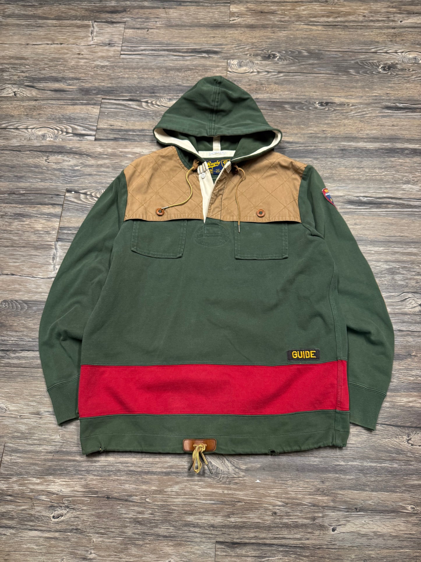 POLO RALPH LAUREN RUGBY HOODIE (L)