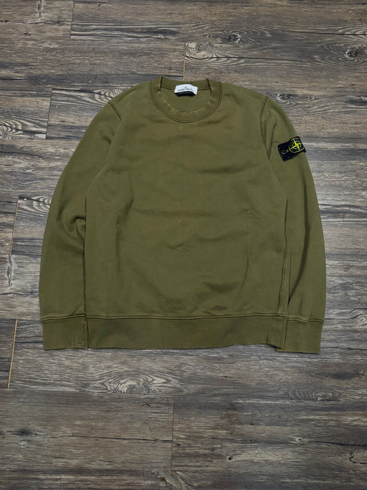 STONE ISLAND ARM PATCH CREWNECK (L)