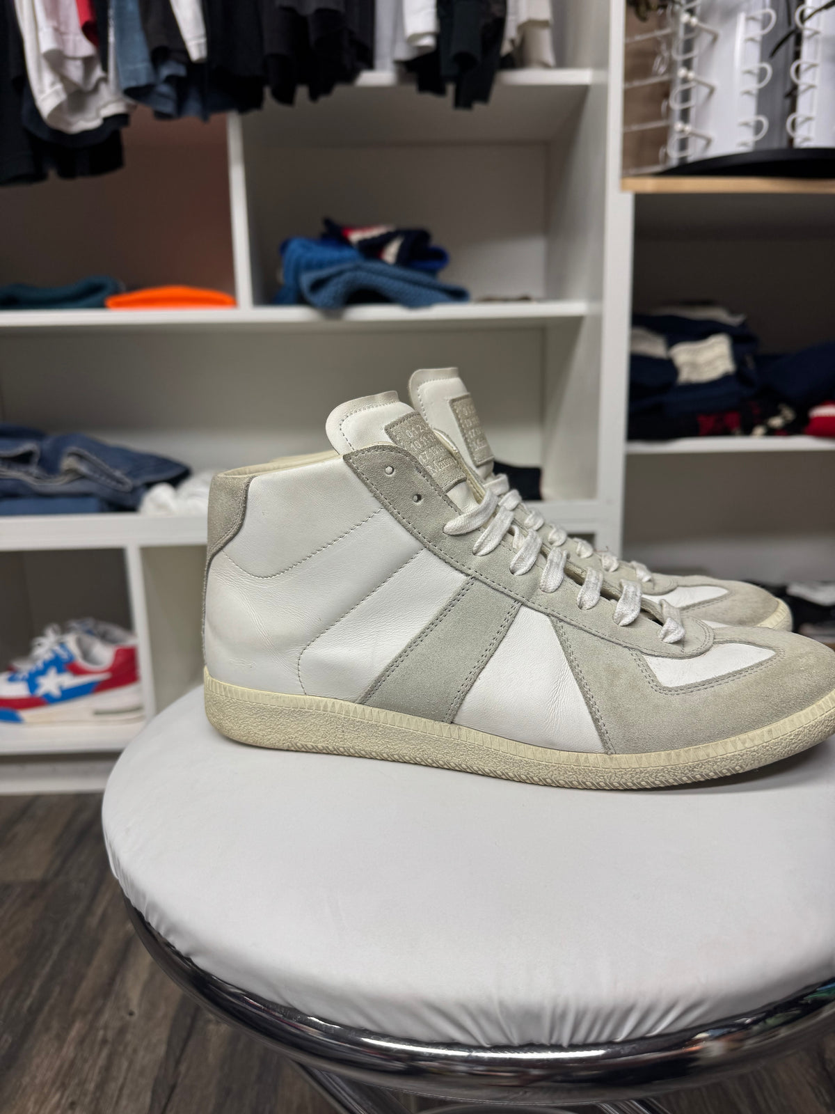 MAISON MARGIELA HI-TOP CLASSIC WHITE GATS (42)