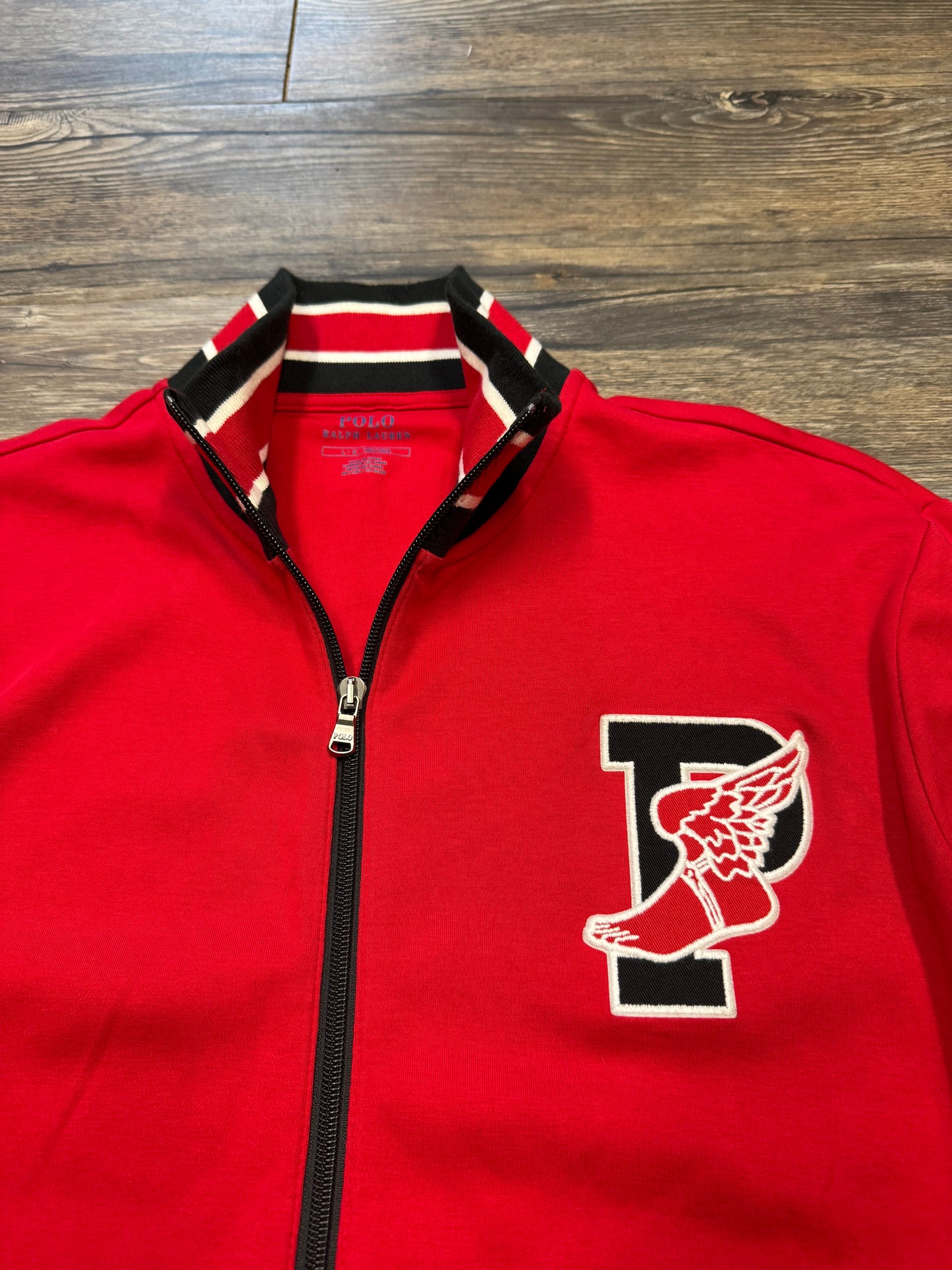 POLO RALPH LAUREN P-WING STADIUM FULL ZIP TRACK JACKET (L)