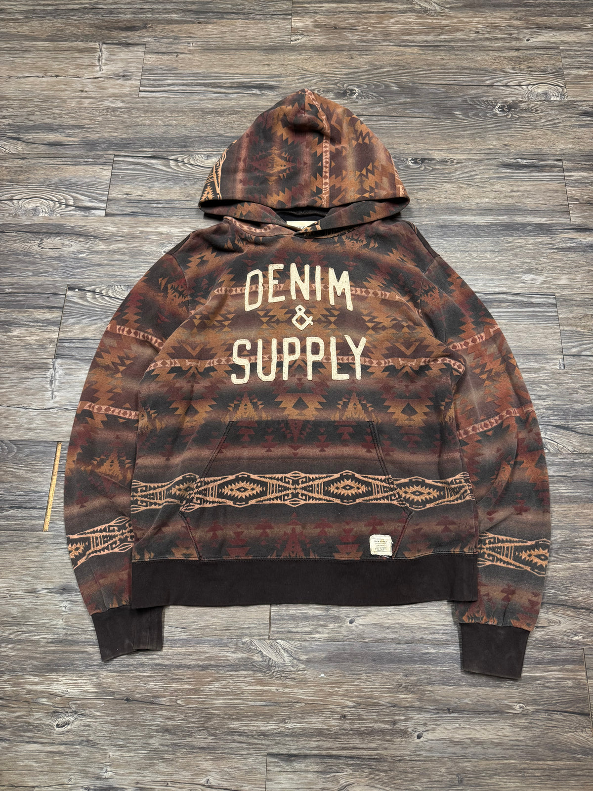 POLO RALPH LAUREN DENIM & SUPPLY AZTEC HOODIE (L)