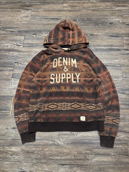 POLO RALPH LAUREN DENIM & SUPPLY AZTEC HOODIE (L)
