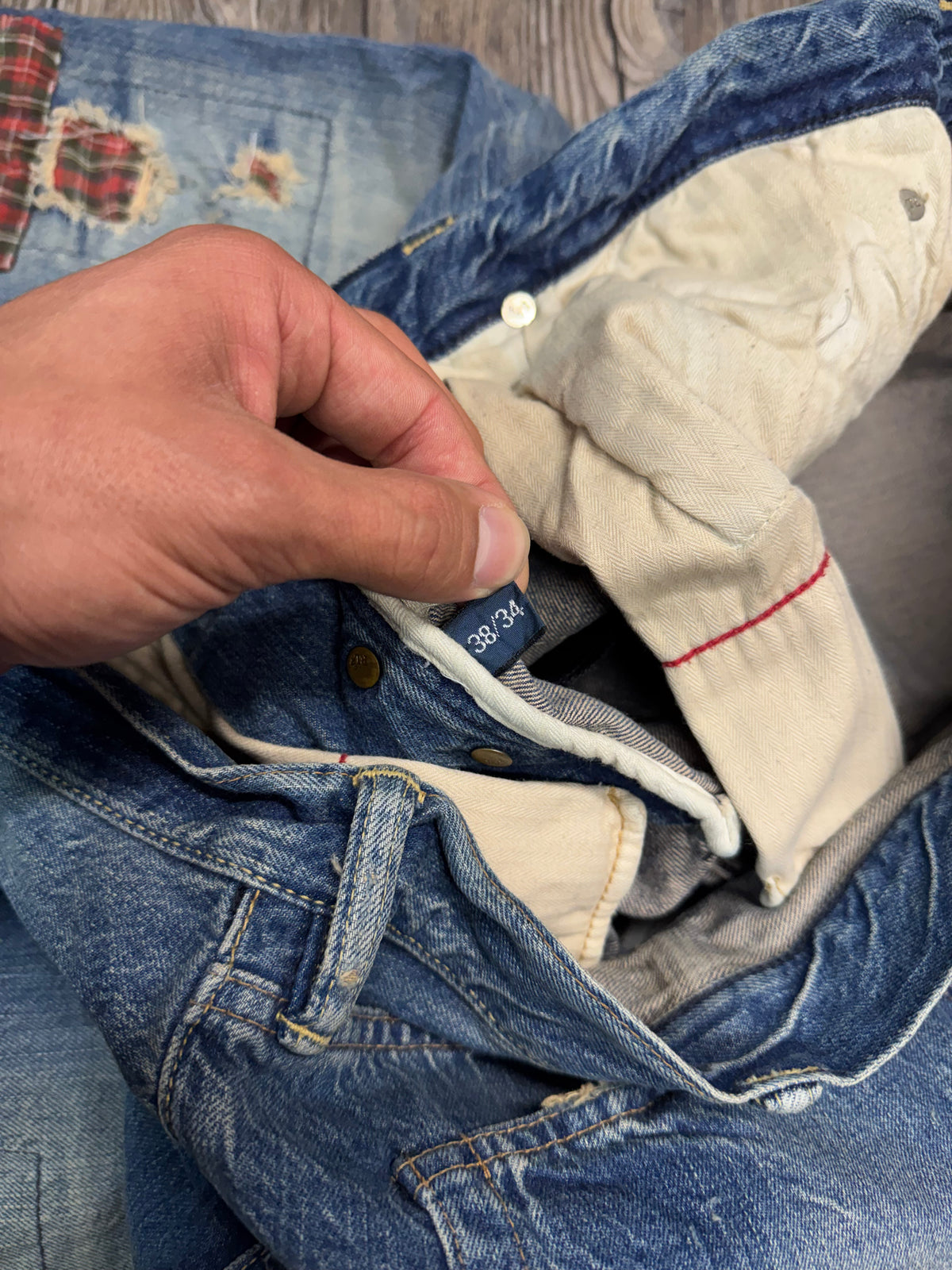 POLO RALPH LAUREN PATCH WORK JEANS (36)