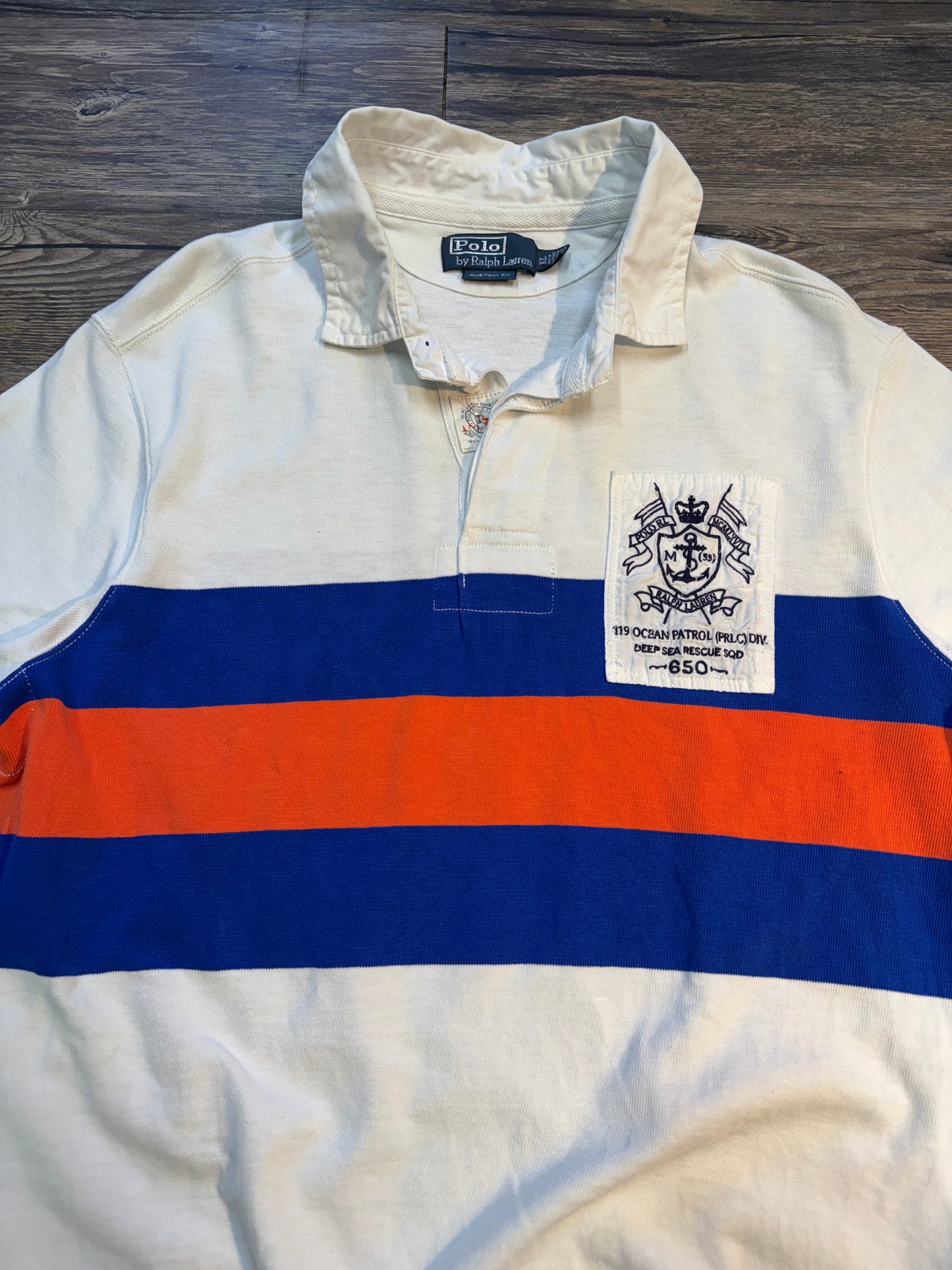 VINTAGE POLO RALPH LAUREN OCEAN PATROL POLO (XL)
