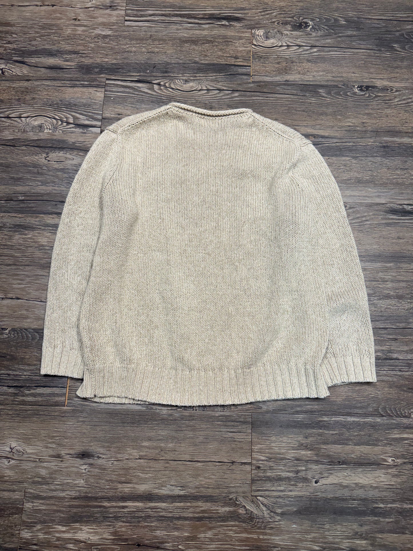 RALPH LAUREN CREAM KNIT SWEATER (L)