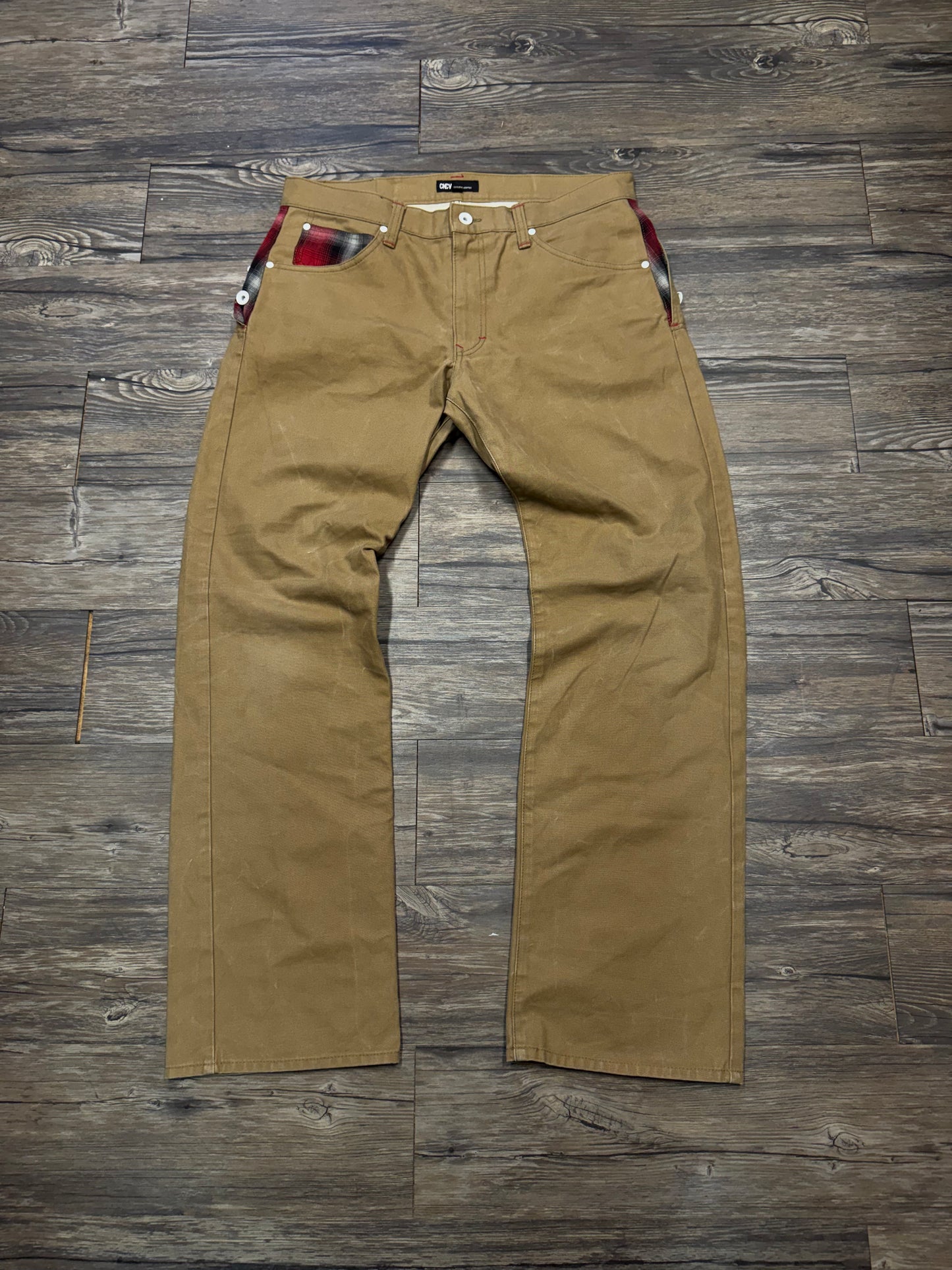 CONCAVE BUTTON FLAP WORK PANTS (34)