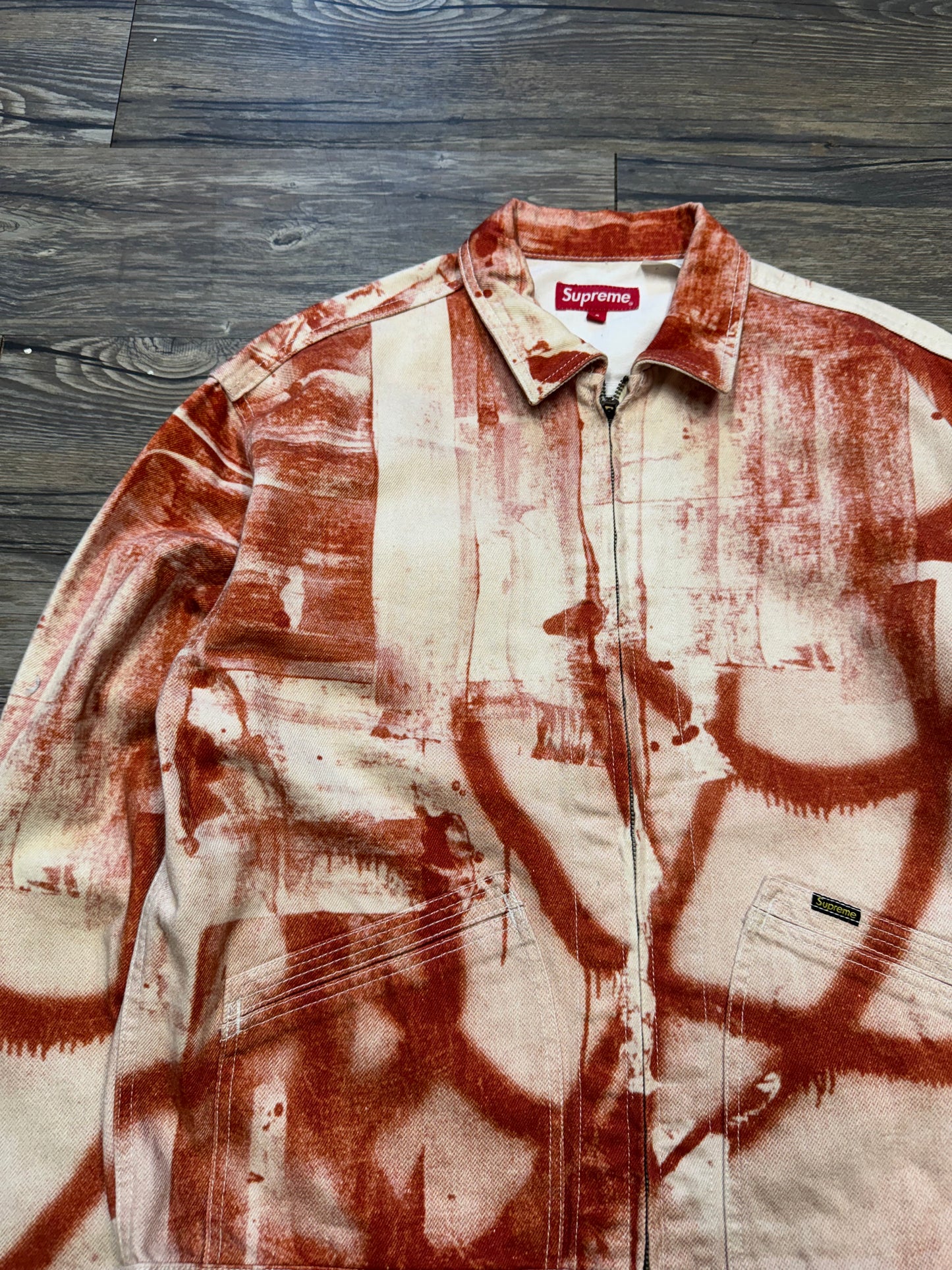 SUPREME X CHRISTOPHER WOOL DENIM WORK JACKET (S)
