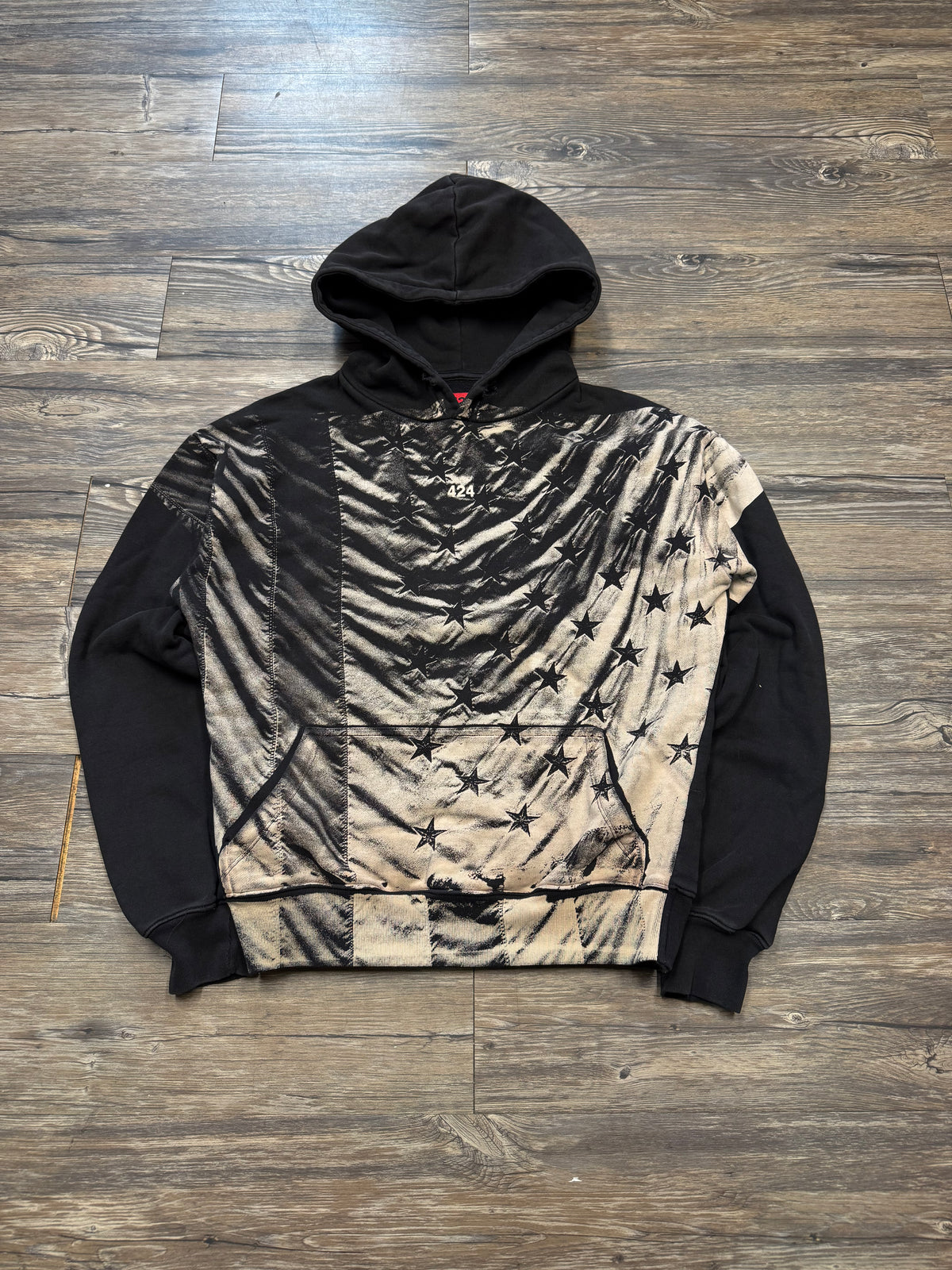 424 AMERICAN FLAG LOGO HOODIE (S)