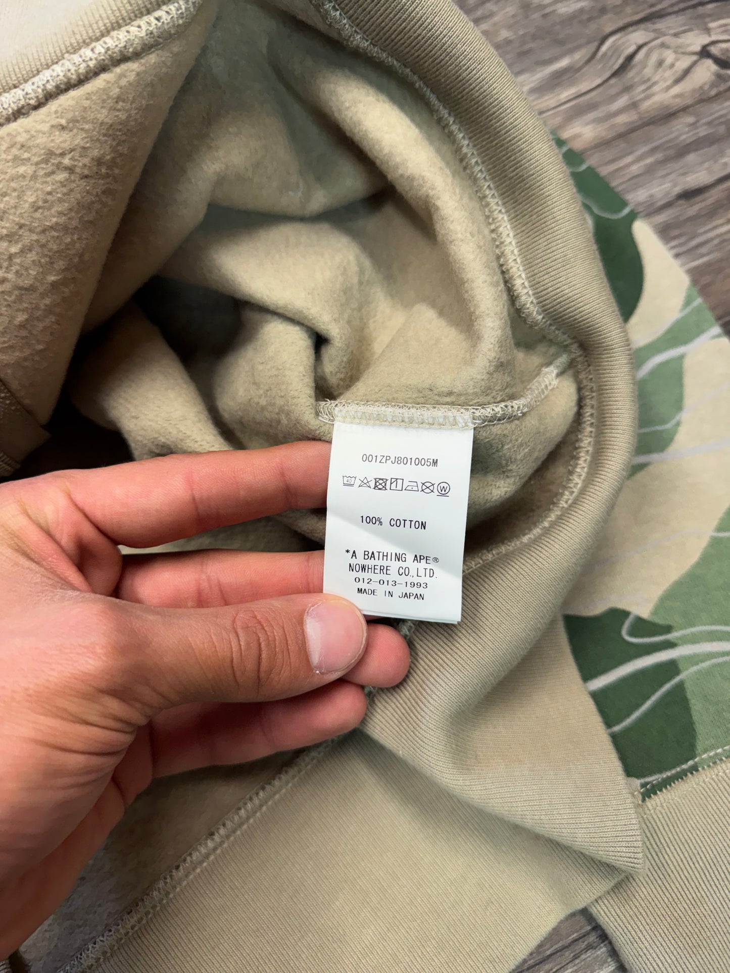 A BATHING APE LAYERED LINE 3M SHARK ZIP (L)