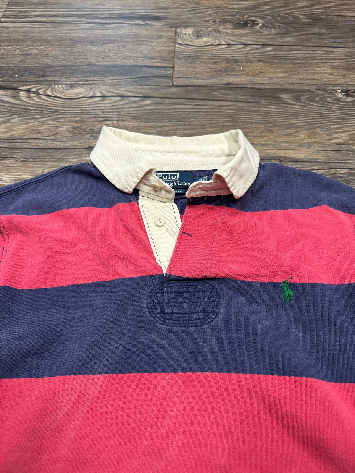 POLO RALPH LAUREN STRIPED RUGBY POLO (L)