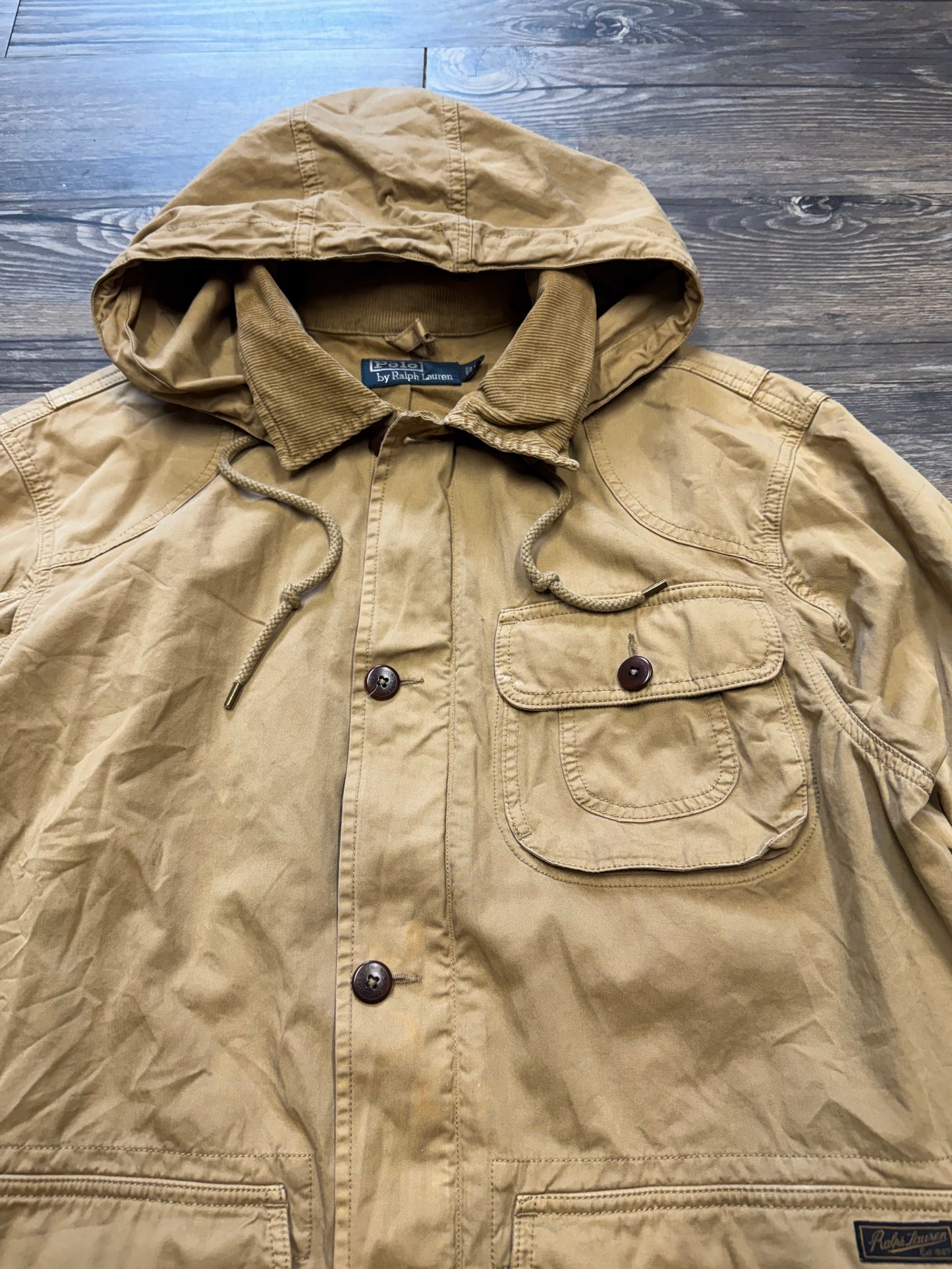 POLO RALPH LAUREN FIELD COAT HUNTING JACKET (L)