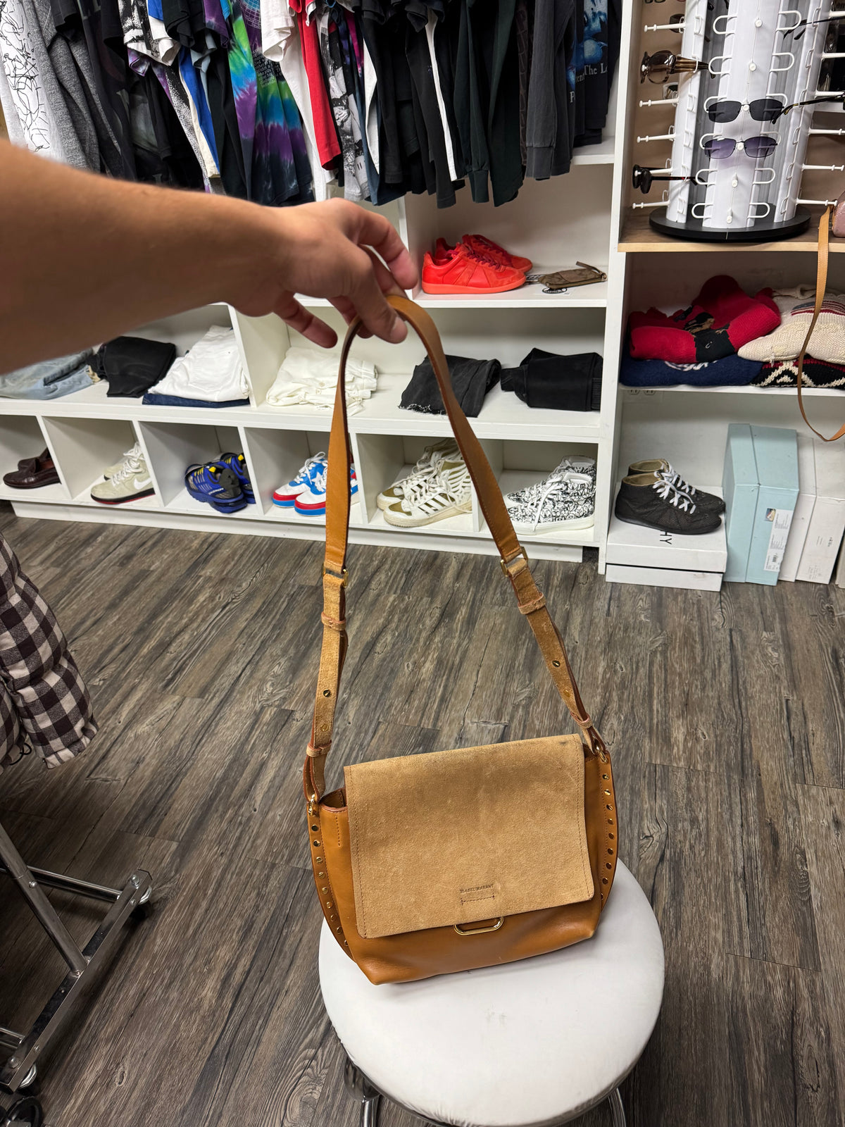 ISABEL MARANT SUEDE LEATHER SACHEL (OS)