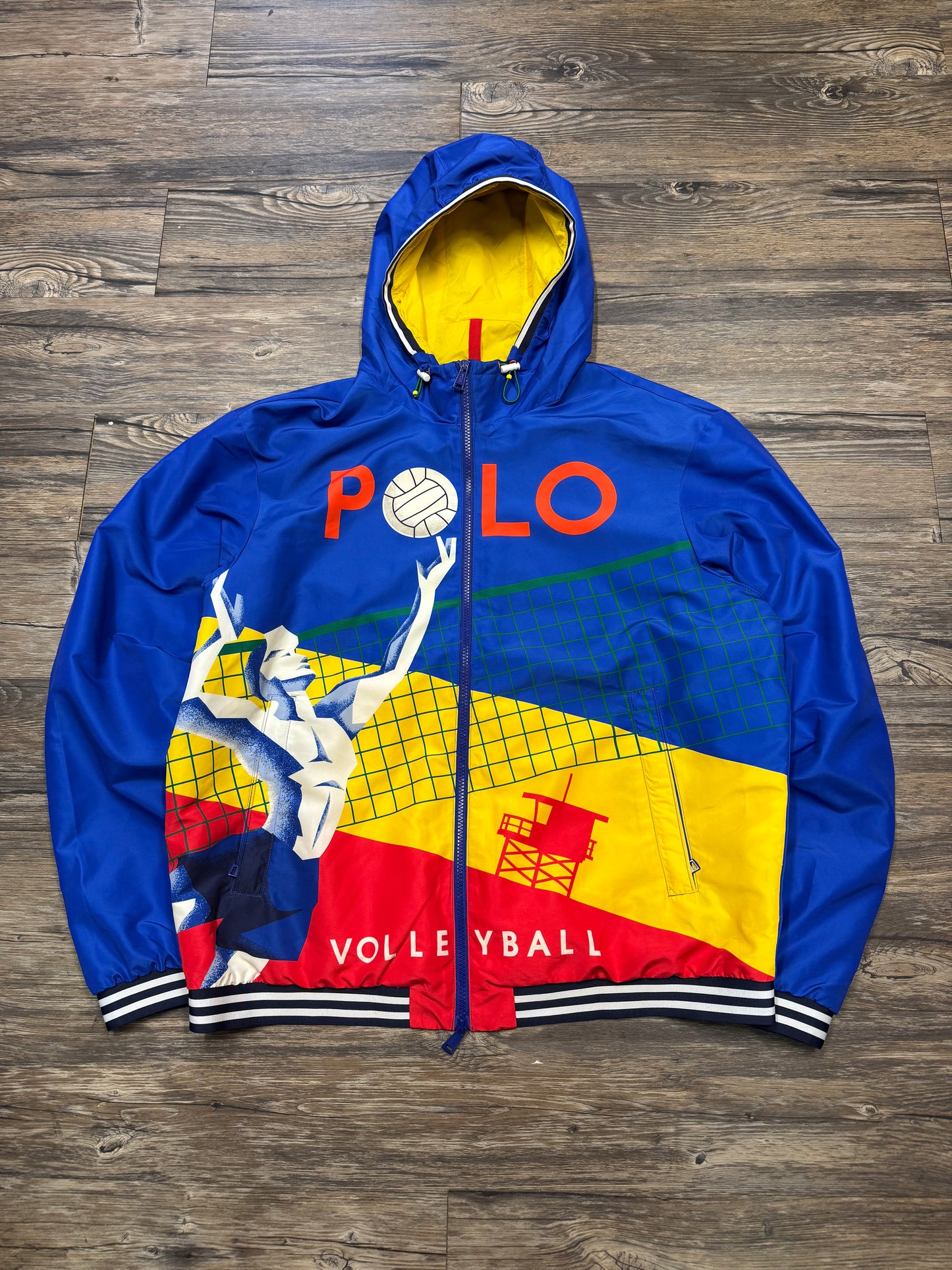 POLO RALPH LAUREN VOLLEY HOODED JACKET (L)