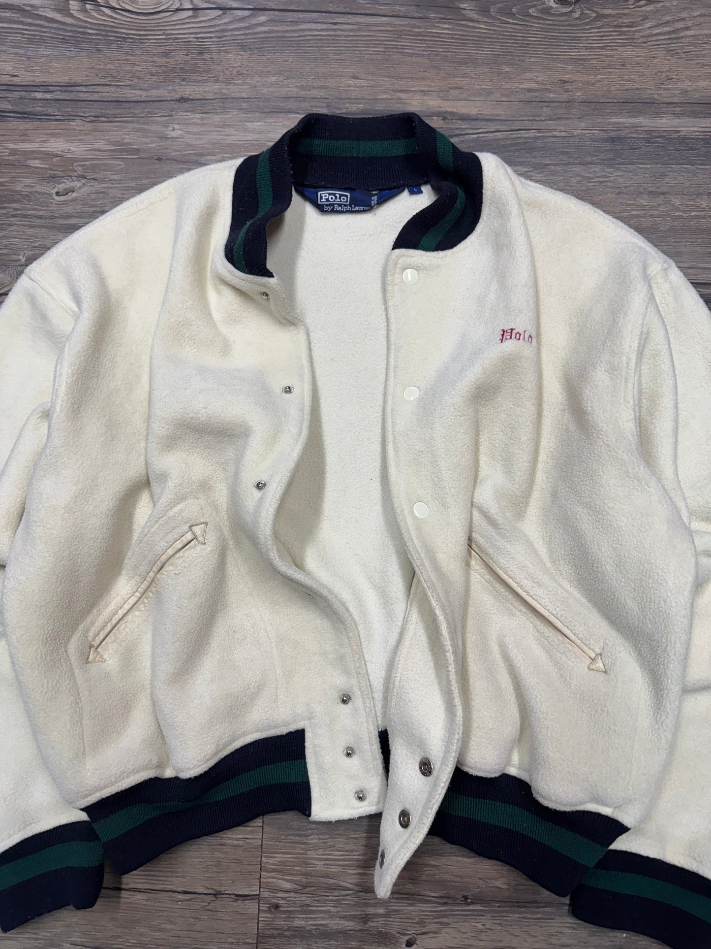 POLO RALPH LAUREN TENNIS VARSITY JACKET (L)