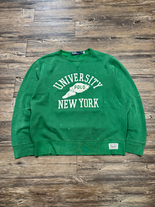 POLO RALPH LAUREN
UNIVERSITY NY CREWNECK (L)