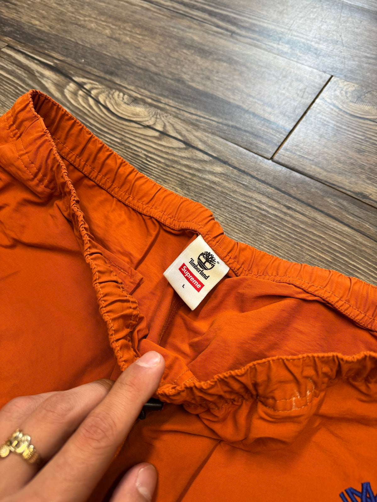 SUPREME X TIMBERLAND WORK TRACK PANTS (L)