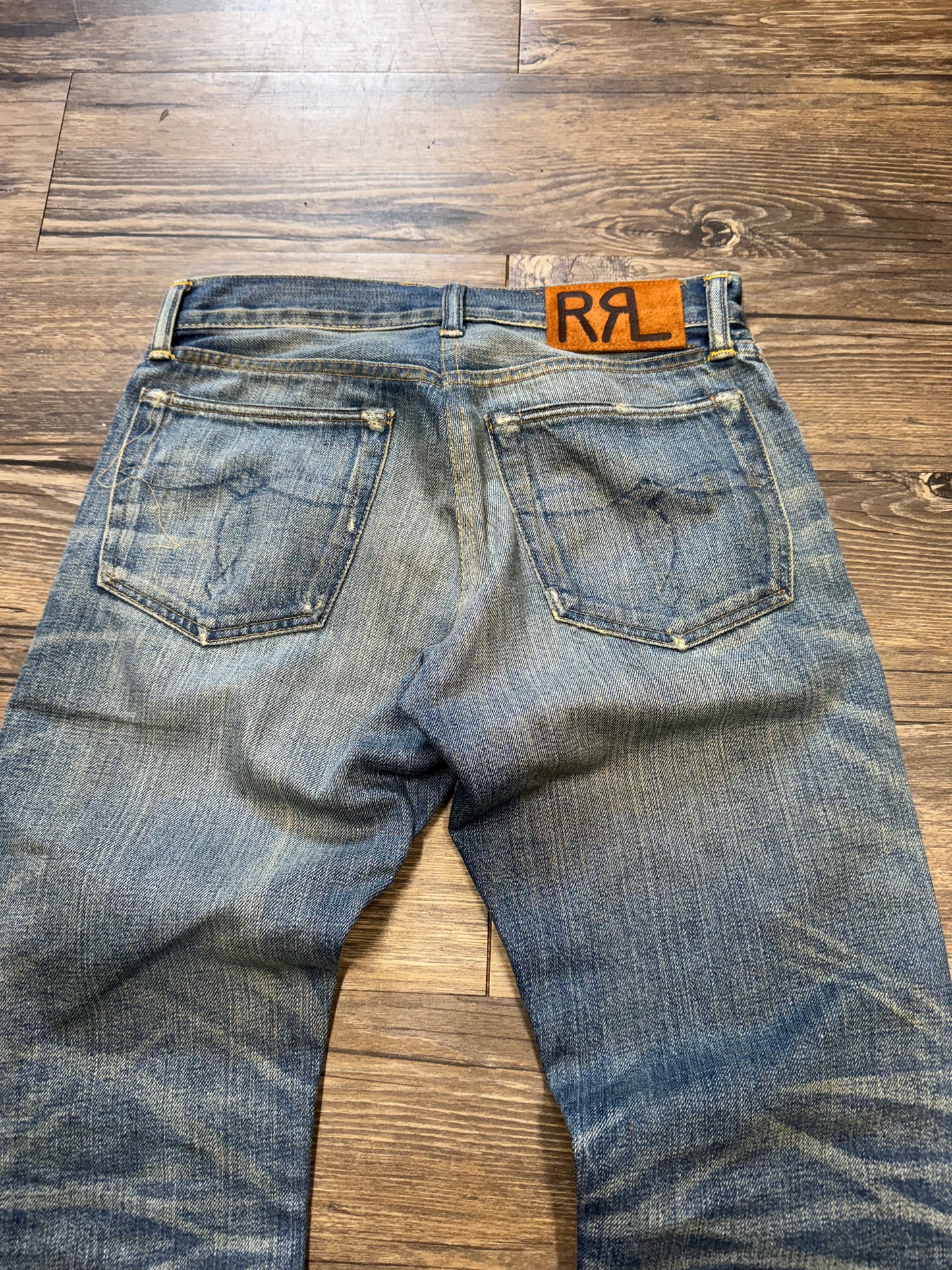 DOUBLE RL LIGHTWASH STRAIGHT LEG JEANS (29)